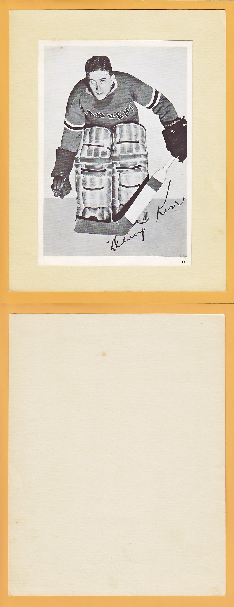 1935-40 CROWN BRAND PHOTO #64 DAVE KERR photo 1935-40 CROWN BRAND PHOTO #64 DAVE KERR photo